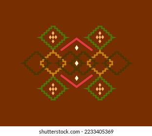 Geometry, symmetry, on a brown background