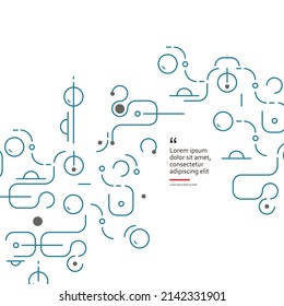 Geometry technology connect. Abstract poster design. Vector objects shapes. Figures minimalist modern decoration. Background for web and branding and patterns