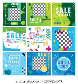 Geometry Template Social Media Bundel Full Color