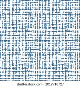 Geometry texture creative repeat modern pattern. Abstract indigo Tie Dye Print.