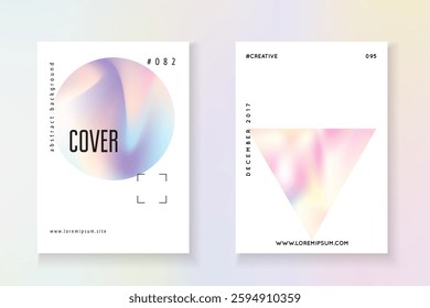 Geometry Texture. Isolated Pearl Backdrop. Plastic Vector. Color Fluid. Digital Concept. Minimalist Presentation. Purple Minimal Paper. Blue Geometry Texture
