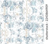 Geometry texture repeat creative modern pattern geometric grunge blue and beige white background.