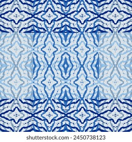 Geometry texture repeat creative modern pattern geometric grunge blue and beige white background. Seamless geometric pattern. Abstract background.