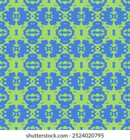 Geometry texture repeat creative modern pattern geometric grunge blue and beige white background. Hand drawn seamless abstract pattern from tiles.