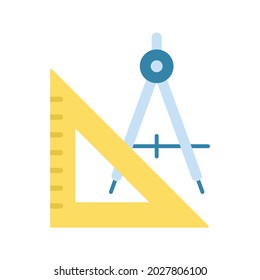 Geometry Tools icon vector image. Can also be used for Physical Fitness. Suitable for mobile apps, web apps and print media.