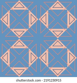 Geometry triangle shape seamless pattern even triangular design for textile