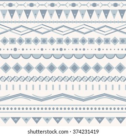 geometry vector pattern. ethnic triangle seamless ornament wirh dots 