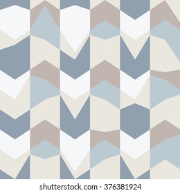 geometry vector pattern. seamless ornament with hexagonal shapes