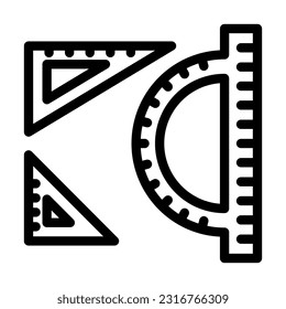 Geometry Vector Thick Line Icon For Personal And Commercial Use.
