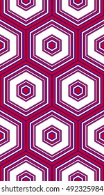 geometry vertical banner. seamless. blue, red color. vector illustration. for design, textile, poligraphy,