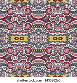 geometry vintage floral seamless pattern