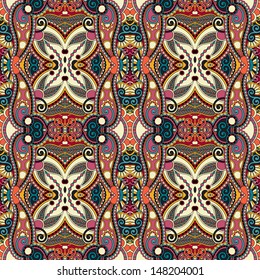 geometry vintage floral seamless pattern