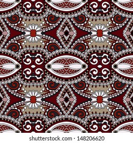 geometry vintage floral seamless pattern