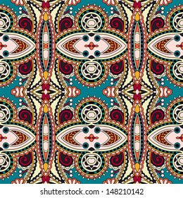 geometry vintage floral seamless pattern