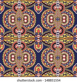 geometry vintage floral seamless pattern
