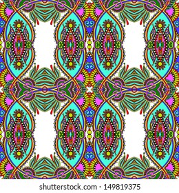 geometry vintage floral seamless pattern