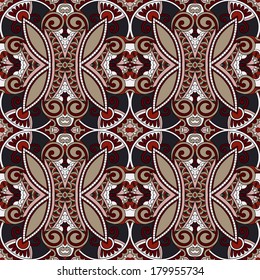 geometry vintage floral seamless pattern
