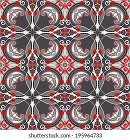 geometry vintage floral seamless pattern, ethnic style, you can use for packaging, textile design or scrapbooking