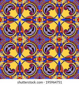 geometry vintage floral seamless pattern, ethnic style, you can use for packaging, textile design or scrapbooking