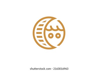 Geometry Vintage Monoline Logo Vector