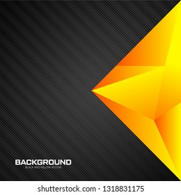 Geometry yellow and black background 