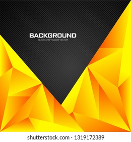 Geometry yellow and black background