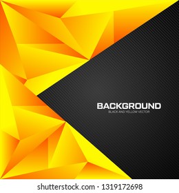 Geometry yellow and black background