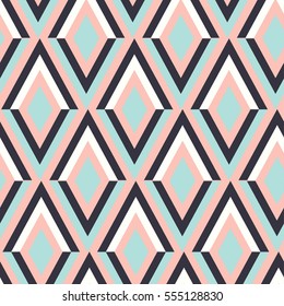 geometry zig zag vector pattern. ethnic seamless ornament. Abstract background - colorful lines. Vector illustration.