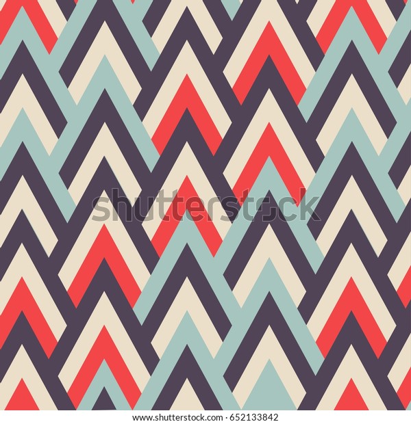 Geometry Zig Zag Vector Pattern Ethnic Stock Vector (Royalty Free ...