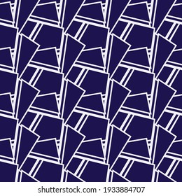 Geometryc linear ornament. Perfect for textile projects. Seamless vector pattern background.