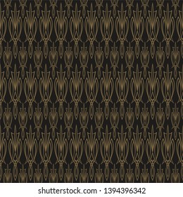Geomrtric seamless pattern. Dark background texture in vintage style for your design. Vector abstract graphic design