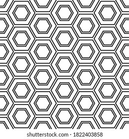 Geomteric shape pattern available in midnight color theme and also black outline