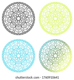 Geomterical circle. Pretty minimalist lines easily change color. Simple elements, modern style as a background