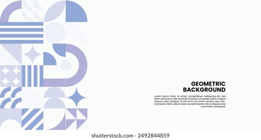 geomtric material background with soft colour, soft purple and soft blue colour. can be used for certificate elements, presentations, banners, design feeds, packaging, landing pages, etc
