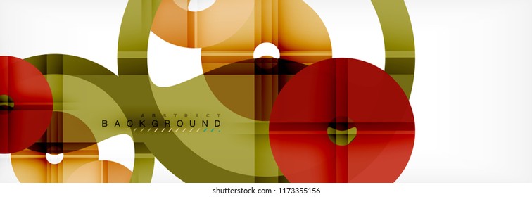 Geomtric modern backgrounds, rings abstract template, vector illustration