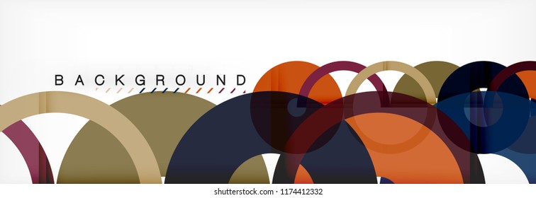 Geomtric modern backgrounds, rings abstract template, vector illustration