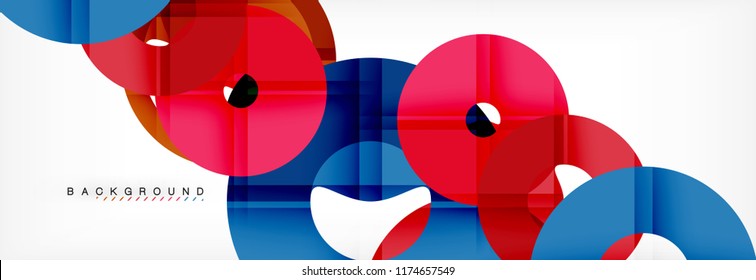 Geomtric modern backgrounds, rings abstract template, vector illustration