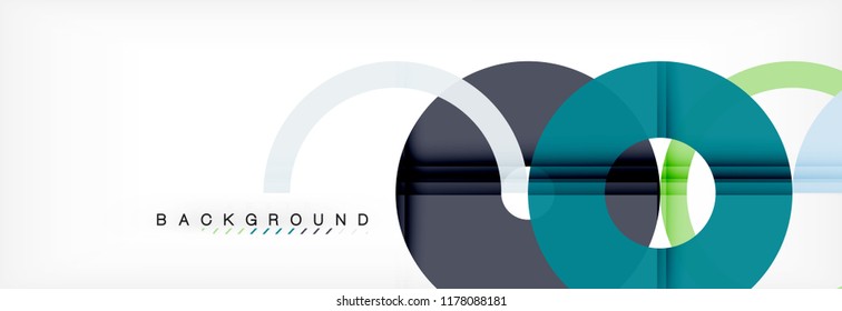 Geomtric modern backgrounds, rings abstract template, vector illustration