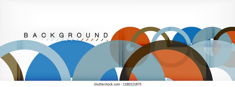 Geomtric modern backgrounds, rings abstract template, vector illustration