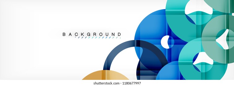 Geomtric modern backgrounds, rings abstract template, vector illustration