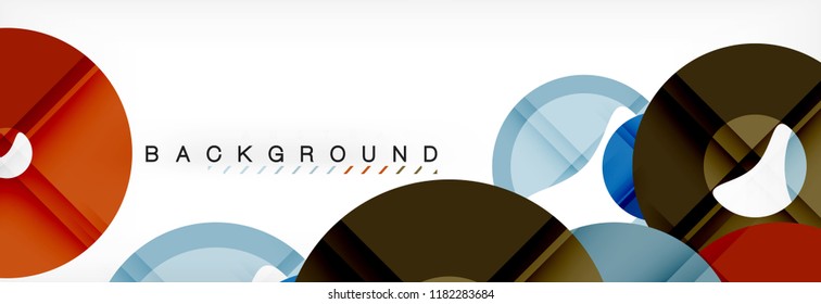 Geomtric modern backgrounds, rings abstract template, vector illustration