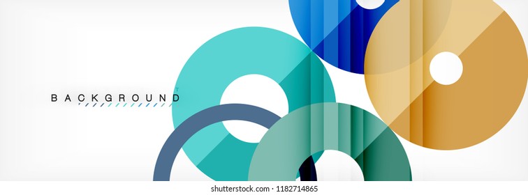 Geomtric modern backgrounds, rings abstract template, vector illustration