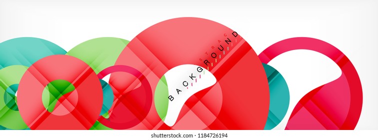 Geomtric modern backgrounds, rings abstract template, vector illustration