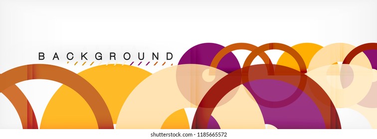 Geomtric modern backgrounds, rings abstract template, vector illustration