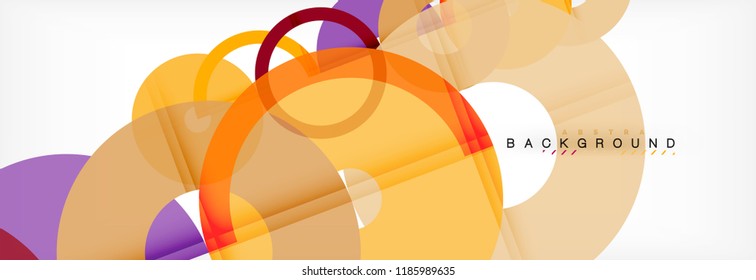 Geomtric modern backgrounds, rings abstract template, vector illustration