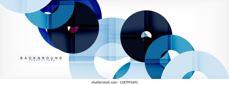 Geomtric modern backgrounds, rings abstract template, vector illustration