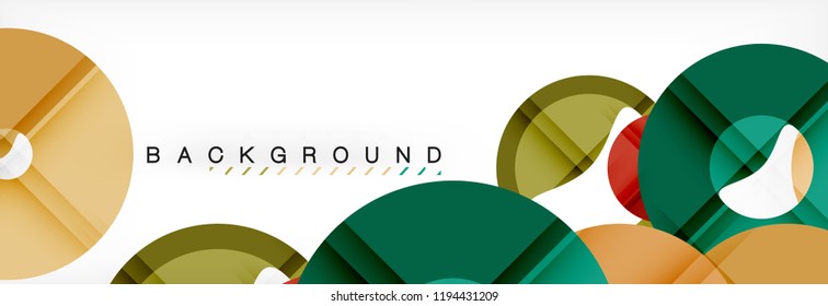 Geomtric modern backgrounds, rings abstract template, vector illustration