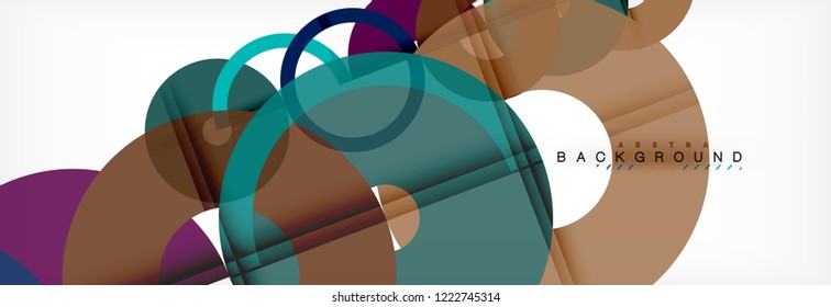 Geomtric modern backgrounds, rings abstract template, vector illustration