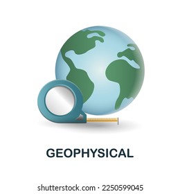 Geophysical icon. 3d illustration from engineering collection. Creative Geophysical 3d icon for web design, templates, infographics and more