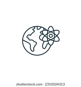 Geophysical icon. Monochrome simple sign from engineering collection. Geophysical icon for logo, templates, web design and infographics.